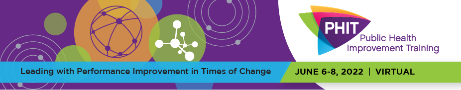 Imgae of the Public Health Improvement Training banner with circles of dots being connected.